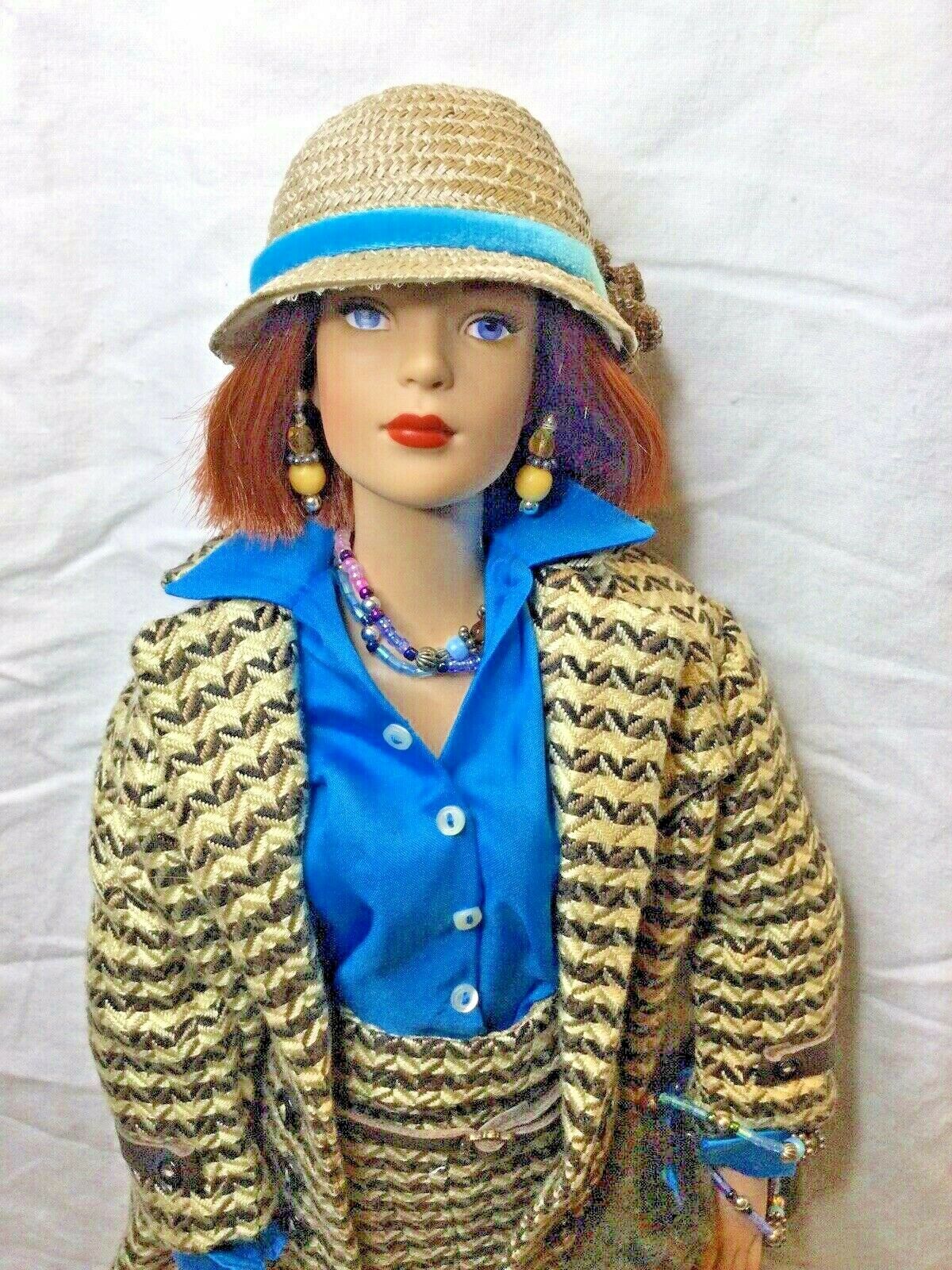 Tonner Tyler Wentworth Rtw Career Ooak Brown Houndstooth Check Outfit Coat Skirt