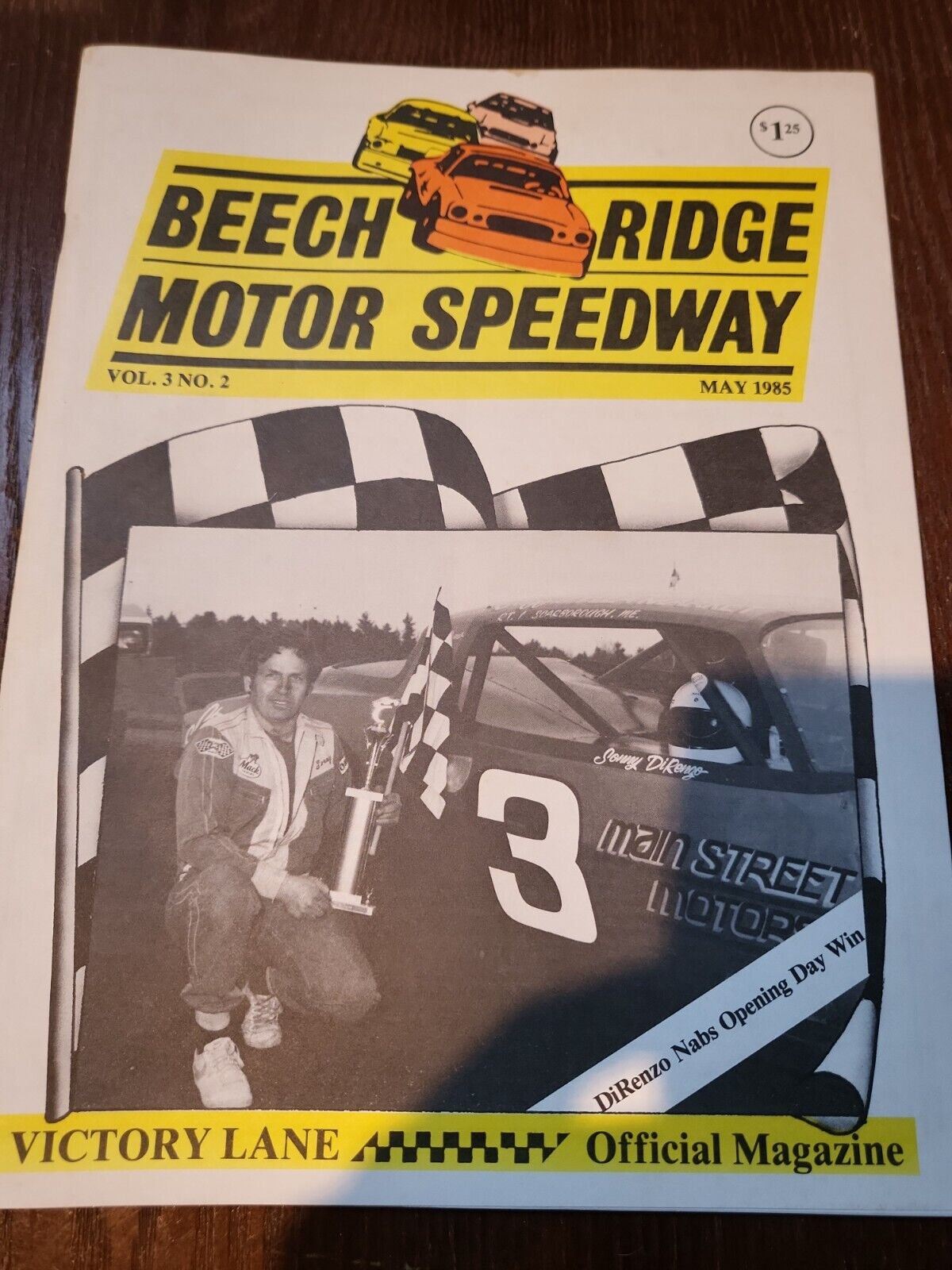 Vintage 1985 May Stock Car Racing Program - Beech Ridge Speedway - Maine